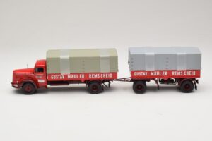 Mercedes L315 Pritschenzug Gustav Mauler Minichamps 1:43 499034720 Metall – Bild 3 von 6