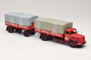 Mercedes L315 Pritschenzug Gustav Mauler Minichamps 1:43 499034720 Metall – Bild 4 von 6