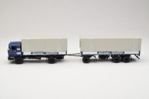 Mercedes LP1624 Pritschenzug Dachser Minichamps 1:43 499034821 Metall – Bild 3 von 6