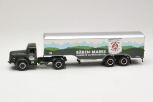 Mercedes LS315 Koffersattelzug Bärenmarke Minichamps 1:43 499034780 Metall – Bild 3 von 6