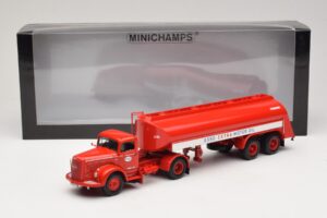 Mercedes LS315 Tanksattelzug Esso Minichamps 1:43 499034770 Metall – Bild 6 von 6