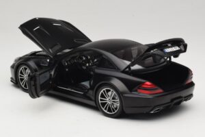 Mercedes SL65 AMG R230 Black Series Matt Black Minichamps 1:18 100038121 Metall – Bild 5 von 8