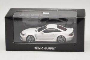Mercedes SL65 AMG R230 Black Series Matt Weiss Minichamps 1:43 400038222 Metall – Bild 4 von 4