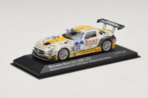 Mercedes SLS AMG GT3 #22 Rowe Racing Graf / Jager Nurburgring 24 Hours 2013 Minichamps 1:43 410133222 Metall – Bild 2 von 4