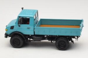 Mercedes Unimog 1300 L Pritschenwagen Blau Minichamps 1:43 439033020 Metall – Bild 3 von 6