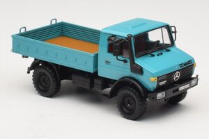 Mercedes Unimog 1300 L Pritschenwagen Blau Minichamps 1:43 439033020 Metall – Bild 4 von 6