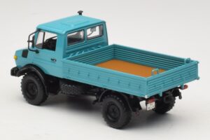Mercedes Unimog 1300 L Pritschenwagen Blau Minichamps 1:43 439033020 Metall – Bild 5 von 6