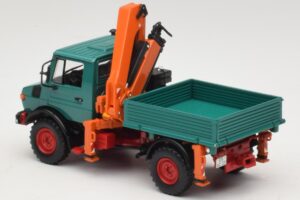 Mercedes Unimog 1300 L Kipper mit Laderkran Minichamps 1:43 439033000 Metall – Bild 5 von 6