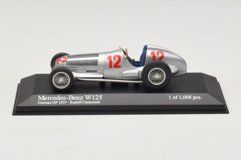Mercedes W125 R. Caracciola German GP 1937 Minichamps 1:43 Mercedes W125 R. Caracciola German GP 1937 Minichamps 1:43 400370012 Metall