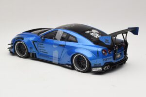 Nissan GT-R R35 Liberty Walk Work T2 Blau Metallic Solido 1:18 S1805801 Metall – Bild 5 von 6