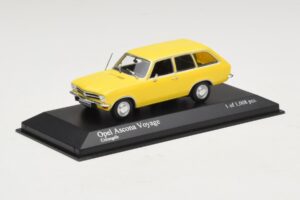 Opel Ascona A Voyage Gelb Minichamps 1:43 400045811 Metall – Bild 2 von 4