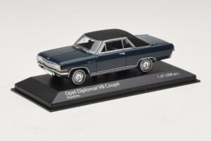 Opel Diplomat A V8 Coupe Dunkelblau Minichamps 1:43 400048021 Metall – Bild 2 von 4