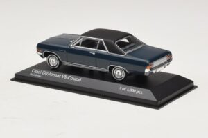 Opel Diplomat A V8 Coupe Dunkelblau Minichamps 1:43 400048021 Metall – Bild 3 von 4