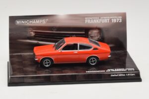 Opel Kadett C Coupé Präsentation IAA Frankfurt Rot Minichamps 1:43 436045620 Metall