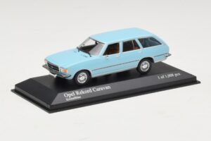 Opel Rekord D Caravan Hellblau Minichamps 1:43 400044014 Metall – Bild 2 von 4