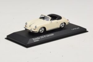 Porsche 356 B Cabriolet Elfenbeinweiss Minichamps 1:43 400064332 Metall – Bild 2 von 4
