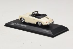 Porsche 356 B Cabriolet Elfenbeinweiss Minichamps 1:43 400064332 Metall – Bild 3 von 4