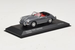 Porsche 356C Cabriolet Grau Minichamps 1:43 430062339 Metall – Bild 2 von 4