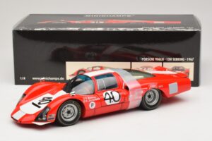 Porsche 906 LH Squadra Tartaruga #40 D. Spoerry / R. Steinemann 12 Hours of Sebring 1967 Minichamps 1:18 100676140 Metall – Bild 8 von 8