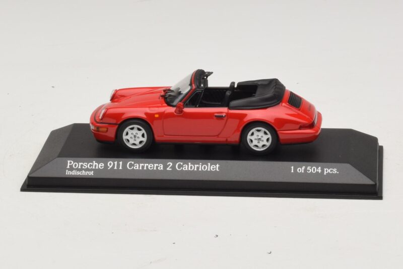 Porsche 911 964 Carrera 2 Cabriolet Rot Minichamps 1:43 Porsche 911 964 Carrera 2 Cabriolet Rot Minichamps 1:43 430067330 Metall