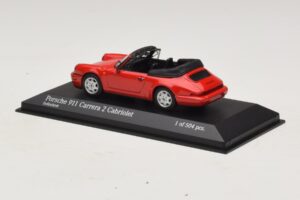 Porsche 911 964 Carrera 2 Cabriolet Rot Minichamps 1:43 430067330 Metall – Bild 3 von 4