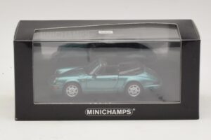 Porsche 911 964 Carrera 2 Cabriolet Türkis Minichamps 1:43 430067332 Metall – Bild 4 von 4