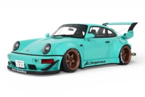 Porsche 911 964 RWB Kashiwa Blue GT Spirit 1:18 GT569 Resin – Bild 2 von 2