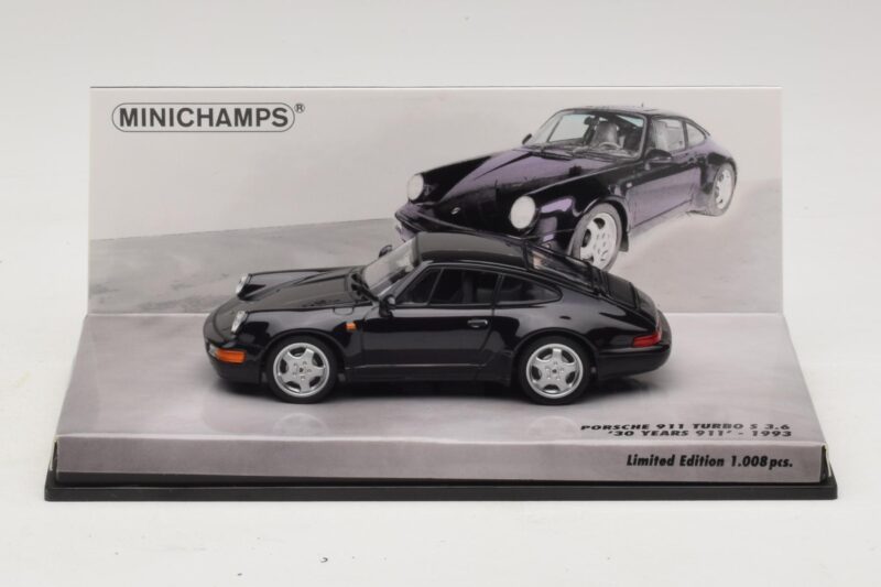 Porsche 911 964 Turbo S 3.6 30 Jahre Jubiläum Schwarz Minichamps 1:43 Porsche 911 964 Turbo S 3.6 30 Jahre Jubiläum Schwarz Minichamps 1:43 436069171 Metall