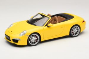 Porsche 911 991 Carrera S Cabriolet Gelb Minichamps 1:18 100061031 Metall