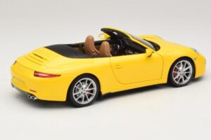 Porsche 911 991 Carrera S Cabriolet Gelb Minichamps 1:18 100061031 Metall – Bild 3 von 8