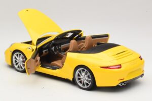 Porsche 911 991 Carrera S Cabriolet Gelb Minichamps 1:18 100061031 Metall – Bild 5 von 8