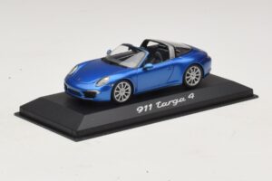 Porsche 911 991 Targa Blau Metallic Minichamps 1:43 WAP0200350E Metall – Bild 2 von 4
