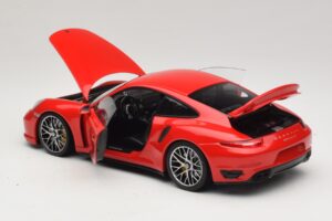 Porsche 911 991 Turbo S Rot Minichamps 1:18 110062320 Metall – Bild 5 von 8