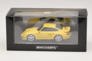 Porsche 911 993 Turbo S Gelb Minichamps 1:43 430069270 Metall – Bild 4 von 4