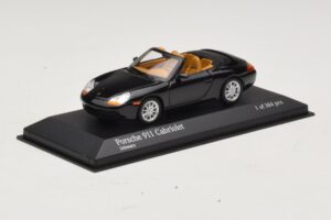 Porsche 911 996 Cabriolet Schwarz Metallic Minichamps 1:43 400061090 Metall – Bild 2 von 4
