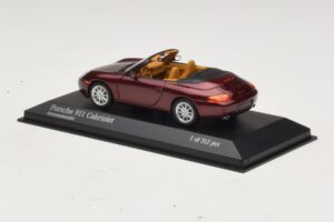 Porsche 911 996 Cabriolet Rot Metallic Minichamps 1:43 400061092 Metall – Bild 3 von 4