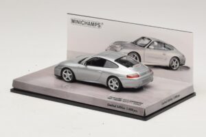 Porsche 911 996 Carrera 40 Jahre Jubiläum Silber Minichamps 1:43 436061070 Metall – Bild 3 von 5
