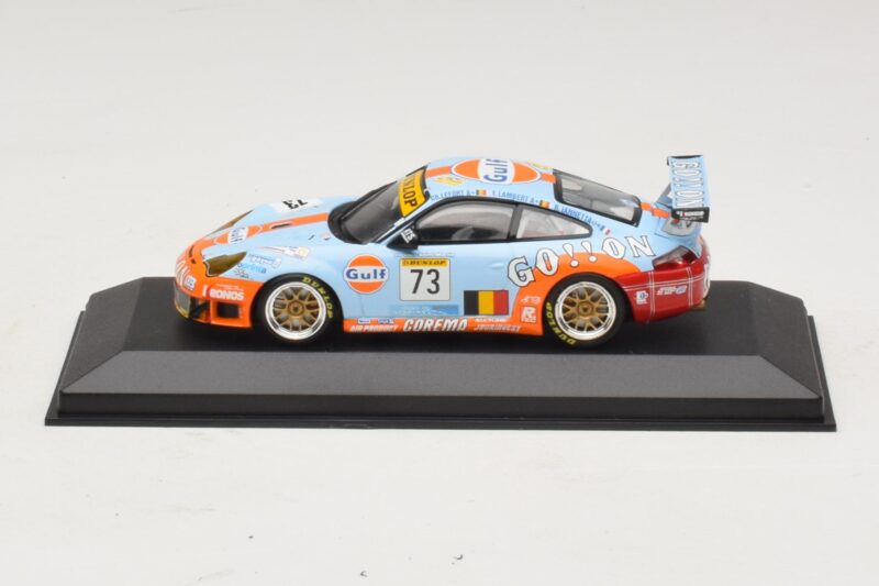 Porsche 911 996 GT3 RSR Gulf #73 Lefort / Lambert 1000km Spa 2005 Minichamps 1:43 Porsche 911 996 GT3 RSR Gulf #73 Lefort / Lambert 1000km Spa 2005 Minichamps 1:43 400056473-P1 Metall