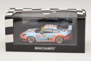 Porsche 911 996 GT3 RSR Gulf #73 Lefort / Lambert 1000km Spa 2005 Minichamps 1:43 400056473-P1 Metall – Bild 4 von 4