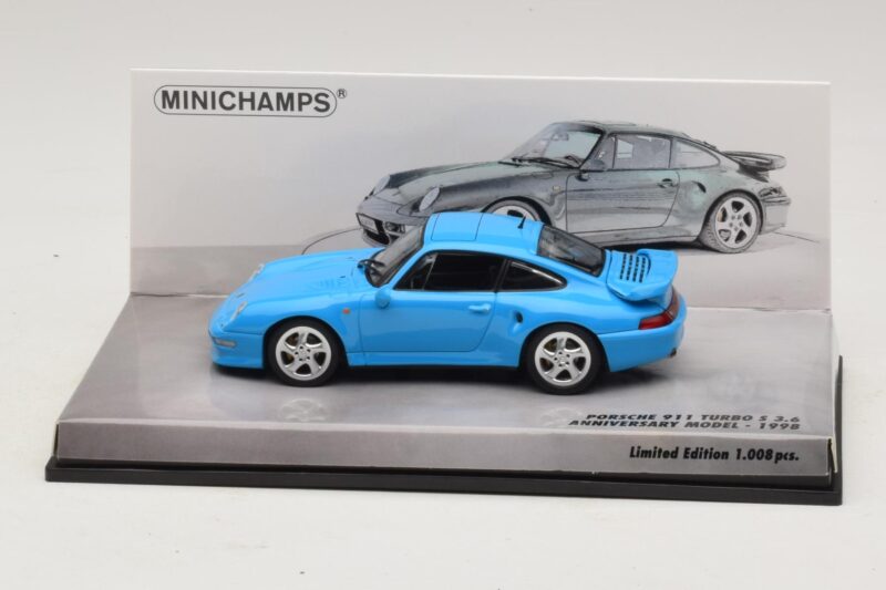 Porsche 911 996 Turbo S 3.6 Jubiläumsedition Blau Minichamps 1:43 Porsche 911 996 Turbo S 3.6 Jubiläumsedition Blau Minichamps 1:43 436069270 Metall
