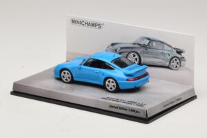 Porsche 911 996 Turbo S 3.6 Jubiläumsedition Blau Minichamps 1:43 436069270 Metall – Bild 3 von 5