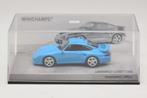 Porsche 911 996 Turbo S 3.6 Jubiläumsedition Blau Minichamps 1:43 436069270 Metall – Bild 4 von 5