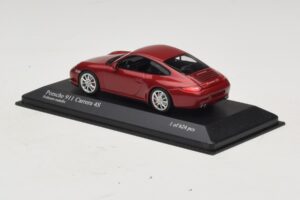 Porsche 911 997 Carrera 4S Red Metallic Minichamps 1:43 400066422 Metall – Bild 3 von 4