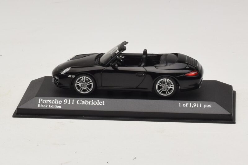 Porsche 911 997 Carrera Cabriolet Black Edition Minichamps 1:43 400066434 Metall
