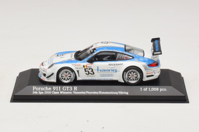 Porsche 911 997 GT3 R #53 Vannelet / Pyroles Class Winners 24 Hours of Spa 2010 Minichamps 1:43 Porsche 911 997 GT3 R #53 Vannelet / Pyroles Class Winners 24 Hours of Spa 2010 Minichamps 1:43 400108953 Metall