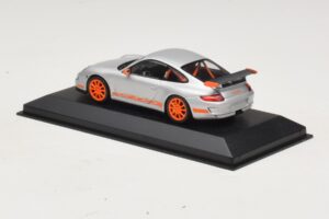 Porsche 911 997 GT3 RS Silber Orange Minichamps 1:43 403066013 Metall – Bild 3 von 4