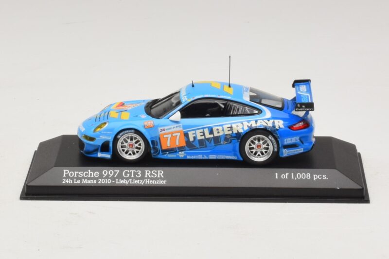 Porsche 911 997 GT3 RSR GT2 #77 M. Lieb / R. Lietz / W. Henzler 24 Hours of Le Mans 2010 Minichamps 1:43 410106977 Metall