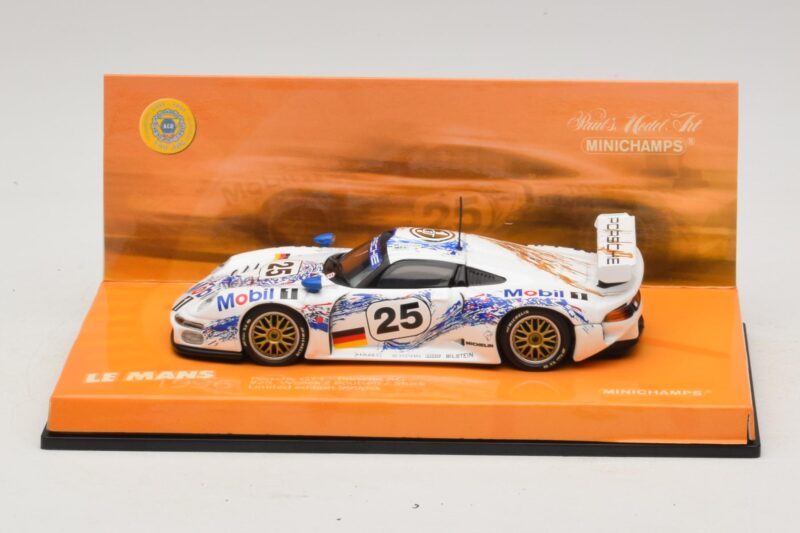 Porsche 911 GT1 #25 B. Wollek / T. Boutsen / H-J. Stuck 24 Hours of Le Mans 1996 Minichamps 1:43 Porsche 911 GT1 #25 B. Wollek / T. Boutsen / H-J. Stuck 24 Hours of Le Mans 1996 Minichamps 1:43 403966625 Metall