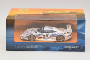 Porsche 911 GT1 #25 B. Wollek / T. Boutsen / H-J. Stuck 24 Hours of Le Mans 1996 Minichamps 1:43 403966625 Metall – Bild 5 von 5