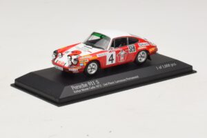 Porsche 911 S #4 G. Larrousse / J-C. Perramond 2nd Place Rally Monte Carlo 1972 Minichamps 1:43 400726804 Metall – Bild 2 von 4
